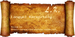 Lengyel Keresztély névjegykártya