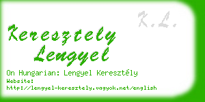 keresztely lengyel business card